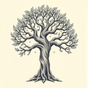 Roman Tree Tattoo