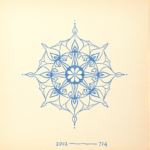 Rough Blue Pencil Sketch Chakra Tattoo