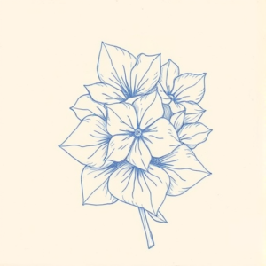 Rough Blue Pencil Sketch Lilac Tattoo