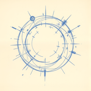 Rough Blue Pencil Sketch Universe Tattoo