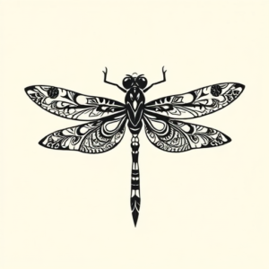 Samoan Dragonfly Tattoo