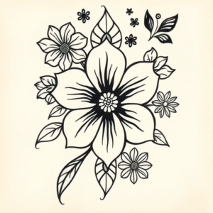 Samoan Flower Tattoo