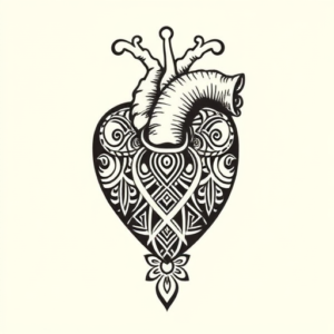 Samoan Heart Tattoo