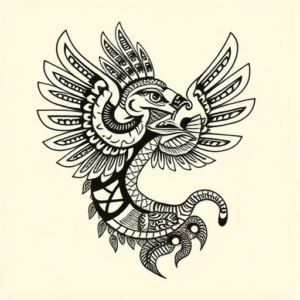 Samoan Quetzalcoatl Tattoo