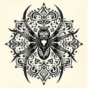 Samoan Spider Tattoo