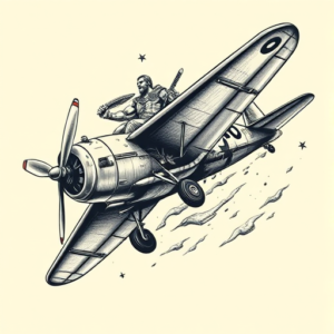 Samson Airplane Tattoo