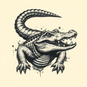 Samson Alligator Tattoo