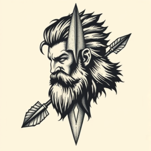 Samson Arrowhead Tattoo