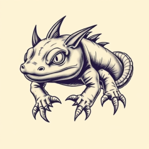 Samson Axolotl Tattoo