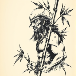 Samson Bamboo Tattoo