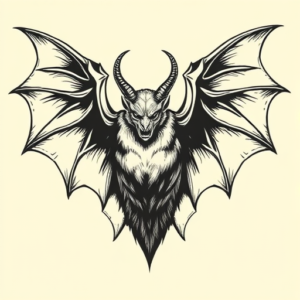 Samson Bat Tattoo