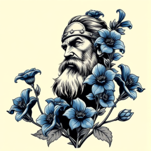 Samson Bluebonnet Tattoo