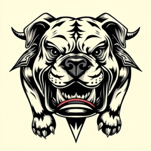 Samson Bulldog Tattoo