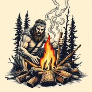 Samson Campfire Tattoo