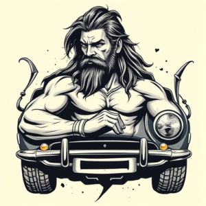 Samson Car Tattoo