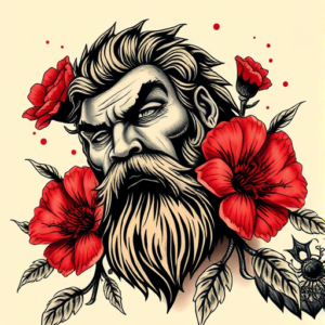 Samson Carnation Tattoo