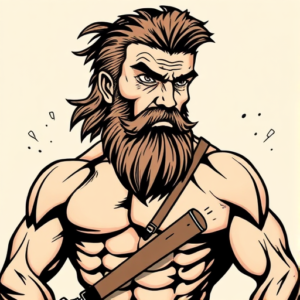 Samson Cartoon Tattoo