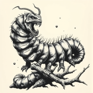 Samson Caterpillar Tattoo