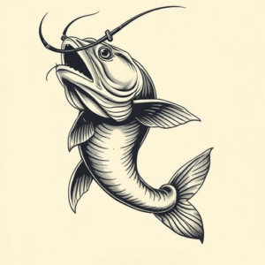 Samson Catfish Tattoo