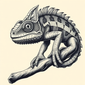 Samson Chameleon Tattoo