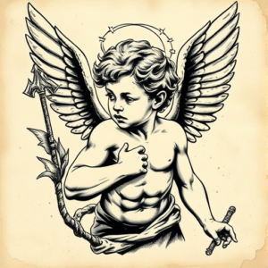 Samson Cherub Tattoo
