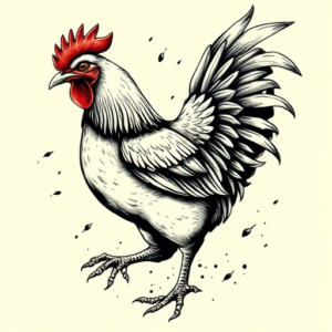 Samson Chicken Tattoo