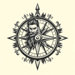 Samson Compass Tattoo