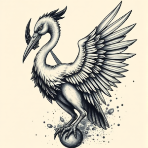 Samson Crane Tattoo