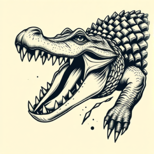 Samson Crocodile Tattoo