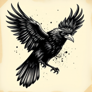 Samson Crow Tattoo