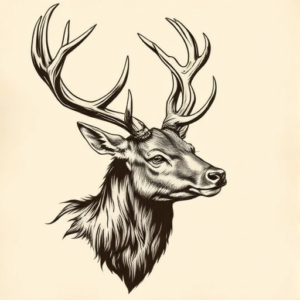 Samson Deer Tattoo