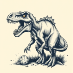 Samson Dinosaur Tattoo