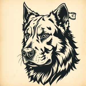 Samson Dog Tattoo