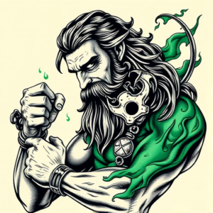 Samson Emerald Tattoo