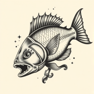 Samson Fish Tattoo