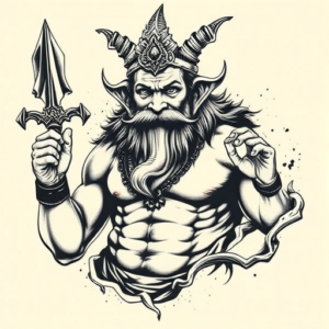 Samson Ganesha Tattoo