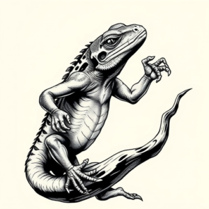 Samson Gecko Tattoo