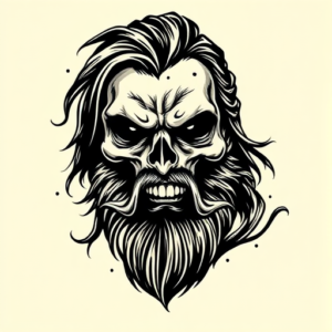 Samson Ghostface Tattoo