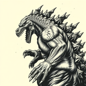 Samson Godzilla Tattoo