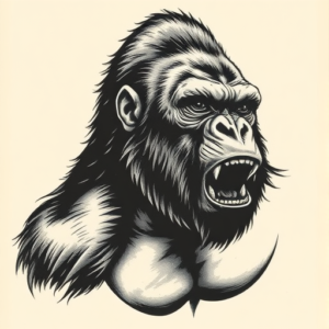 Samson Gorilla Tattoo