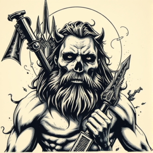 Samson Halloween Tattoo