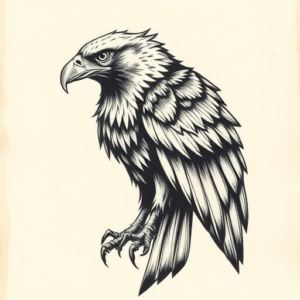 Samson Hawk Tattoo