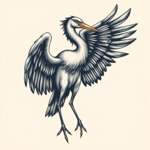 Samson Heron Tattoo