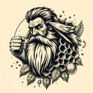 Samson Honeycomb Tattoo