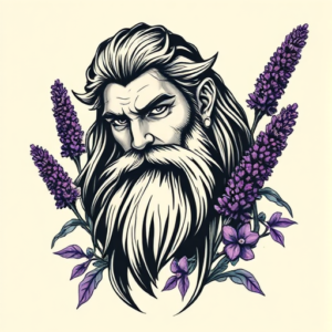 Samson Lavender Tattoo