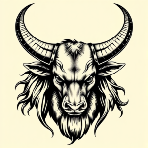 Samson Longhorn Tattoo
