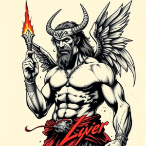 Samson Lucifer Tattoo