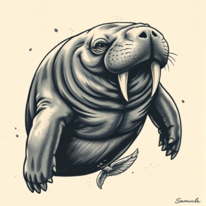 Samson Manatee Tattoo