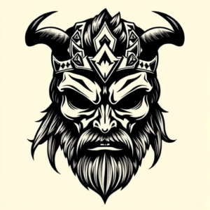 Samson Mask Tattoo