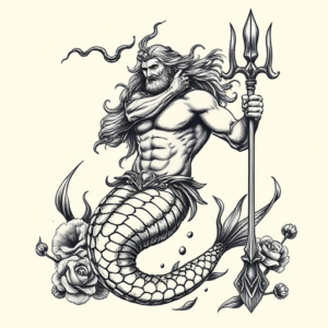 Samson Mermaid Tattoo